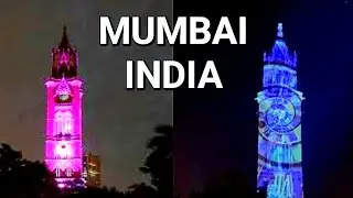 Clock tower Mumbai, INDIA | Rajabai Tower Light show