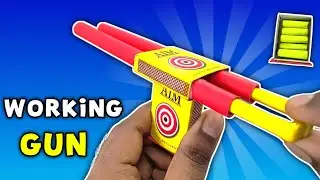 How to make paper gun | matchbox gun | paper craft weapons | banduk kaise banate hain