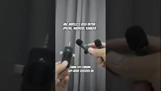 Mic wireless 3 in 1 cuma 100 ribu bikin video kalian  jernih suaranya. #microphone #micwireless