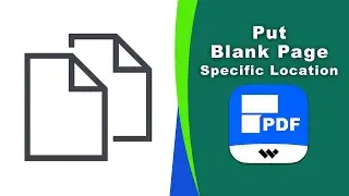 How to add blank pages to specific locations in a PDF file in Wondershare PDFelement