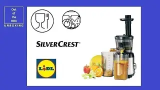 SilverCrest Slow Juicer SSJ 300 A2 UNBOXING (Lidl 300W 60rpm clean)