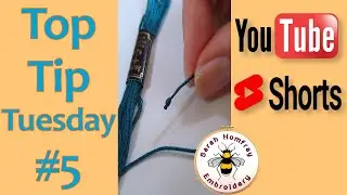 Tip #5  How to tie a waste knot | Hand Embroidery