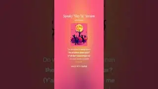 Spooky &ldquo;Hey Ya&rdquo; Version #halloween #haunted #tiptoe #bouncy #verse #beat #ghost #boom #horror