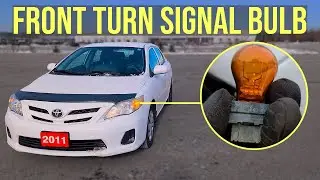 How to Replace Front Turn Signal Bulb - Toyota Corolla (2009-2013)