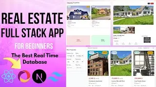 Full Stack Real estate App | React Nextjs,Typescript, Convex | Full Course | دورة Full Stack كاملة