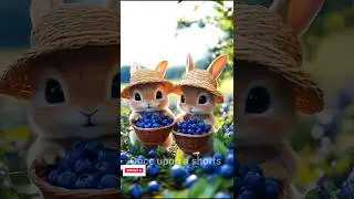 How squirrel 🐿️ bake blueberry cake #ai #story #cake  #Squirrel #animals #jungkook