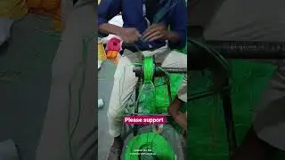 धागा काटने का। RopeMaking #TraditionalSkills #HandmadeRope #IndianArtisans #VillageCra #RopeFactory