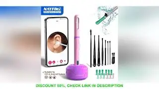 Ear Cleaner sem fio com a c&acirc;mera Ear Wax Removal Tool HD Earpick 6 luzes LED 3.6mm Lens tirar fotos