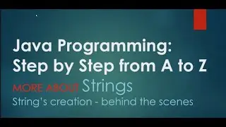 20# String intern() method  | Java Programming: Step by Step from A to Z