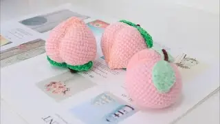 水蜜桃-①|钩针视频教程 纯手工毛线钩织