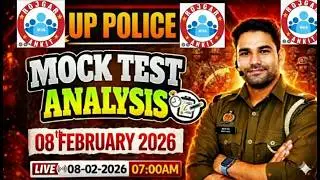 RWA UP CONSTABLE -8FEBURARY 2026WEEKLY MOCK TEST ANALYSIS FULL SOLUTION BY RIJWAN SIR SELECTED