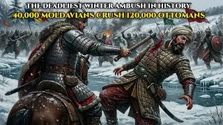 (Vaslui 1475) How 40,000 Moldavians Crushed 120,000 Ottomans Using Frozen Rivers and Winter Ambush!