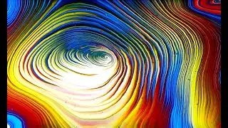 (795) Paint kiss and Straight / Ring acrylic pour ~ Fluid art video ~ Acrylic pouring ~ Modern art