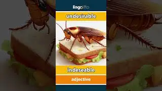 🇬🇧🇪🇸 undesirable - indeseable : learn English : aprendamos ingl&eacute;s : vocabulary builder