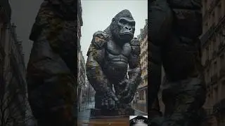 GORILLE G&eacute;ant dans PARIS : Animation IA Incroyable #Paris #AIArt #cinematic