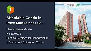 Affordable Condo in Paco Manila near St. Peter School and UN Avenue