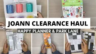 HAPPY PLANNER SHOPPING HAUL | PLANNER HAUL | PARK LANE  HAUL | JOANN PLANNER HAUL