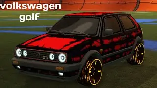 Using the brand new car in Rocket League the Volkswagen golf(rocket league Volkswagen golf gameplay)