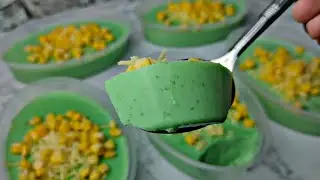 NO CORNSTARCH NO OVEN AND NO STEAM! CHEESY BUKO PANDAN MAJA JELLY | Kusina ni Angel