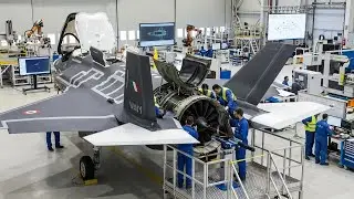 Inside the F-35B Factory: Italian Navy Lift Fan Composite Vanes & Precision Alignment