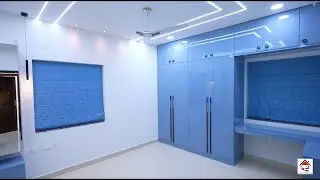 3BHK Interiors | Shravan Kumar & Lavanya , SS Park View | Nallagandla | Hyderabad | Lucky Interiors