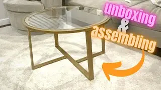 Unboxing & Assembling: Evajoy Round Glass Coffee Table