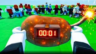 Roblox 100 Players Hot Potato Bomb Crazy Moments