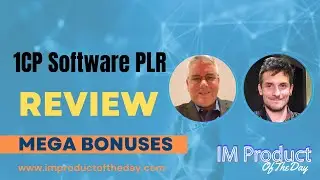 1CP Software PLR Review + Award-Winning Bonuses To Make It Work FASTER (Worth $997)!