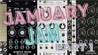 Eurorack Beats in 53hp #1:  Jamuary Session - Bela.io - Gliss, Erica Synths Sample Drum, 2hp Slice