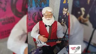 Gemmy Life Size Rockin' Guitar Playing Santa (Very Rare!)