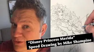 Drawing Disney Princess Merida - Speed Art by Mike Shampine