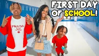 First Day Of SCHOOL VLOG...  Dj is Finally In Middle School