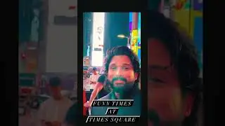 Stylish Star Allu Arjun at Times square New York 🕴️