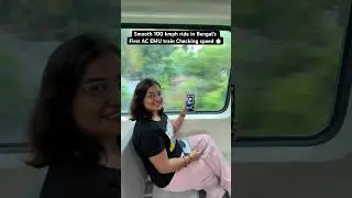 Smooth 100 kmph ride in Bengal&rsquo;s First AC EMU train Checking speed ⏱️