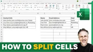 How to Split Cells in Excel | Split Cells or Split Data