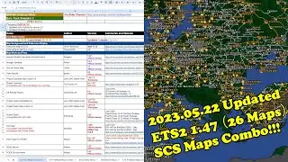 [2023.05.22] ETS2 1.47 latest 26 maps combo (Added EAA) | SCS Extension | With RusMap ROEX TGS Sibir