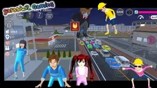 Малышка Селин в ярости из-за того, что её машину украл великан??? #sakuraschoolsimulator