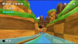 Green Hill - Remastered Shadow (TheJojoNetwork) - Sonic World V7.1 (Speedrun) (GAME BREAKS)