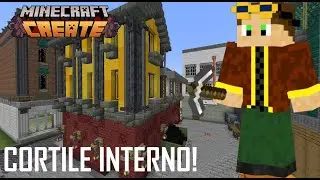Ho costruito altri edifici e un CORTILE INTERNO su Minecraft, Create mod! - 23City Ep. 9