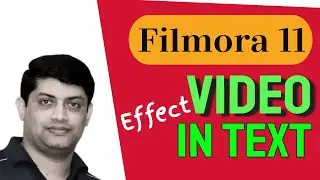 Video Inside Text | How To Place A Video Inside Text In Fimora 11 Video Editor Tutorial  | 2022