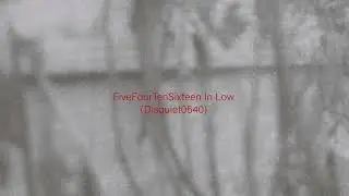 FiveFourTenSixteen In Low (disquiet0540)