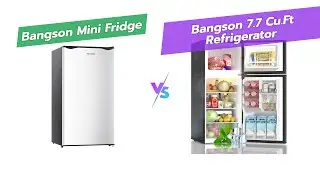 Mini Fridge Showdown: BANGSON 3.2 vs 7.7 Cu.Ft! ❄️🆚