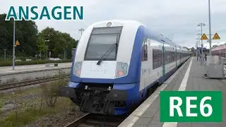 [DB Regio Schleswig-Holstein] Ansagen des RE6 Westerland (Sylt) - Hamburg-Altona