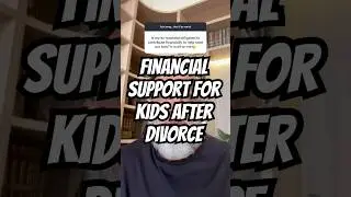 Financial support for kids after divorce #farishammadi
