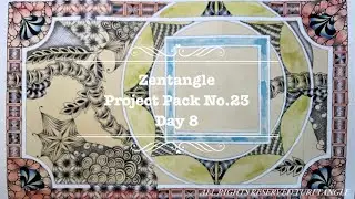 Zentangle&reg;️ Project Pack No.23 Day 8 with CZT YURI TANGLE&reg;️