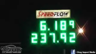 ROD HARVEY 6.18 @ 237 MPH - 2JZ CELICA - 19/12/2014 TEST DAY