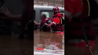 Torrential Rains Floods Central Spain