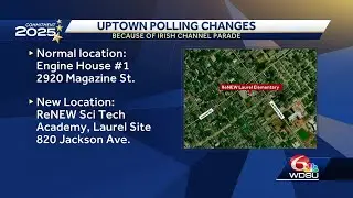 New Orleans polling locations moved for Irish Channel parade will remain in place
