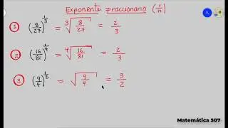 Potenciación y radicación con números racionales.