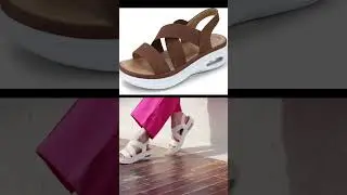 Mysoft Women's Comfortable Walking Sandals Air Cushion Sport Slingback Elastic Band Platform Shoes